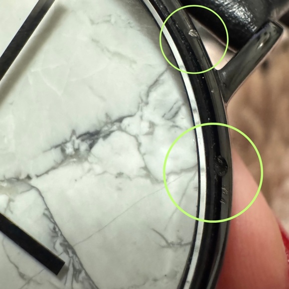 The Horse Leather Bracelet Marble Face Watch - Picture 5 of 5